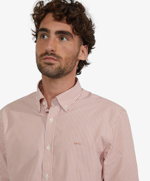 Poplin Stripe Shirt | Sundown