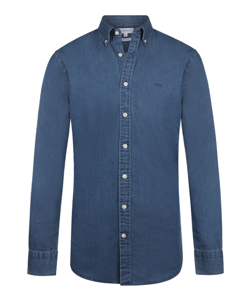 Overhemd Denimlook | Medium Blue