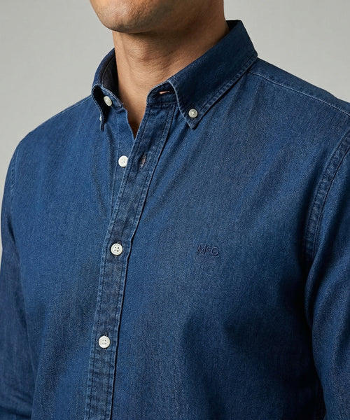 Overhemd Denimlook | Medium Blue