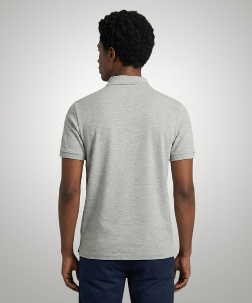 Classic Polo Regular Fit | Medium Gray Melange