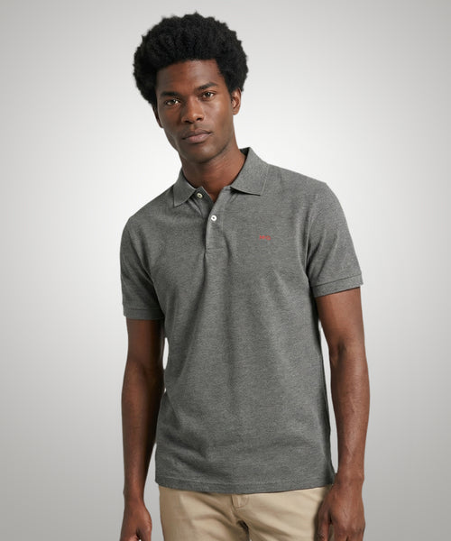 Classic Polo Regular Fit | Dark Gray Melange