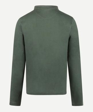 Long Sleeve Piqué Polo | Winter Sage