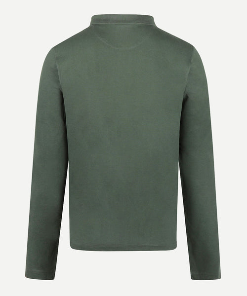 Long Sleeve Piqué Polo | Winter Sage
