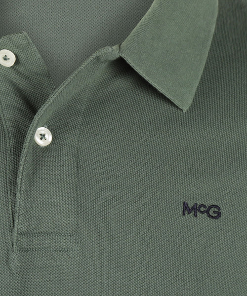 Long Sleeve Piqué Polo | Winter Sage