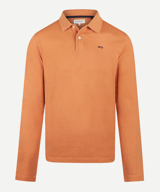 Long Sleeve Piqué Polo | Sundown