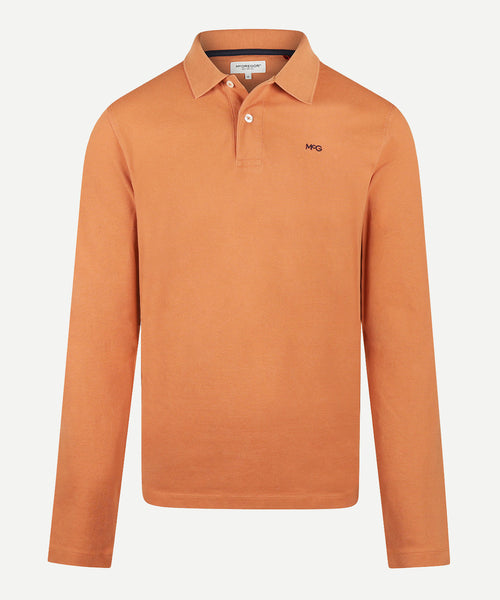 Long Sleeve Piqué Polo | Sundown