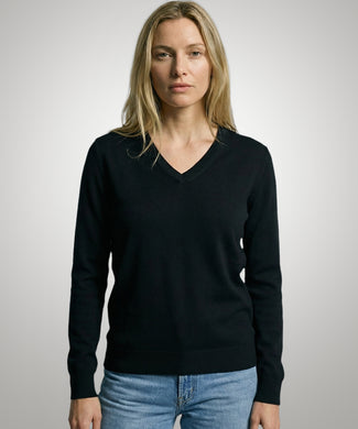 Sweater Cotton-Cashmere V-Neck | Navy