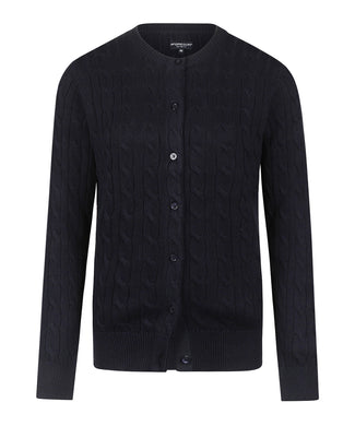 Cardigan Cable Knit Cotton-Cashmere | Navy