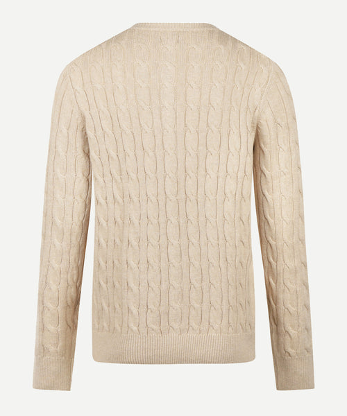 Cable Knit Cardigan | Sand
