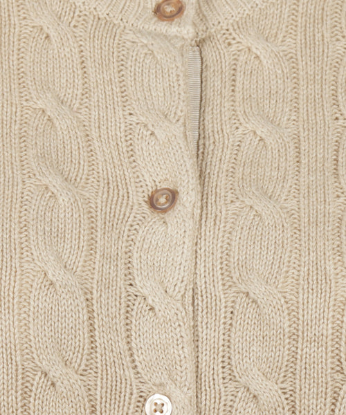 Cable Knit Cardigan | Sand