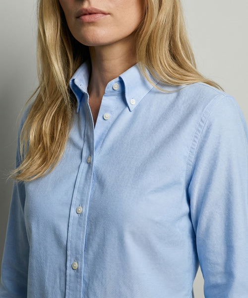 Blouse Oxford Stretch | Light Blue