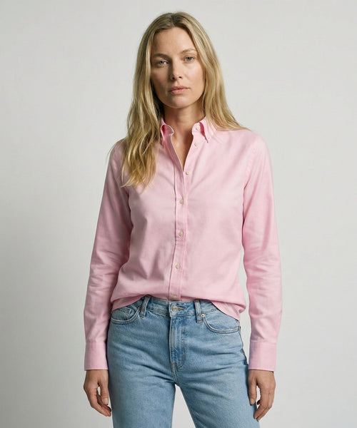 Blouse Oxford Stretch | Light Pink