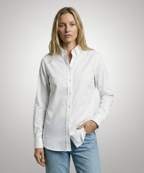 Blouse Oxford Stretch | White