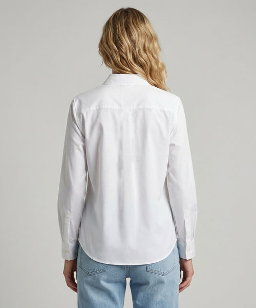 Blouse Oxford Stretch | White