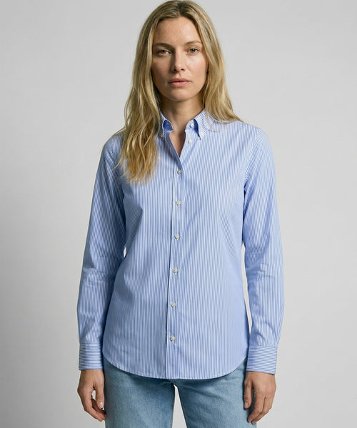 Blouse Poplin Stripe | Light Blue