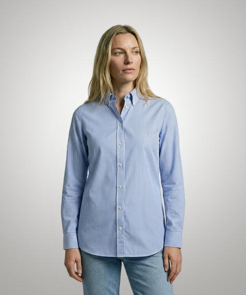 Blouse Poplin Stripe | Light Blue