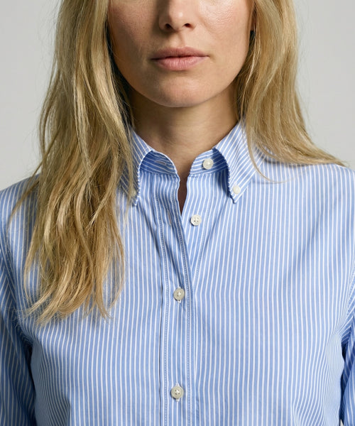 Blouse Poplin Stripe | Light Blue