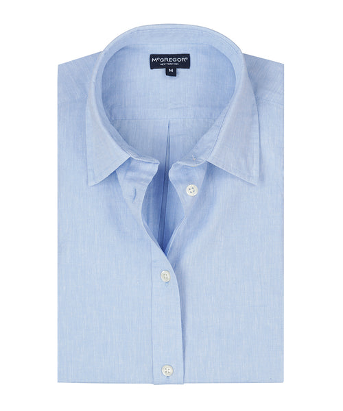 Blouse Katoen Linnen | Light Blue