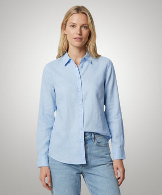 Blouse Katoen Linnen | Light Blue
