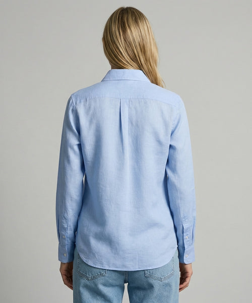 Blouse Katoen Linnen | Light Blue