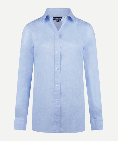 Blouse Katoen Linnen | Light Blue