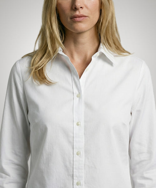 Cotton Linen Blouse | White