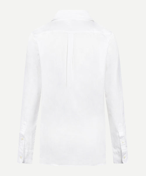 Cotton Linen Blouse | White