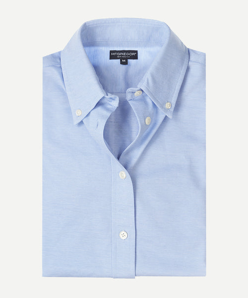 Blouse Stretch Piqué | Light Blue