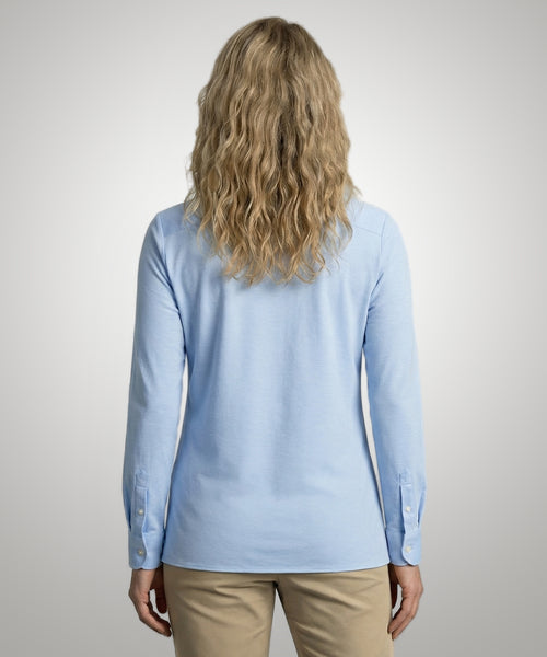 Blouse Stretch Piqué | Light Blue