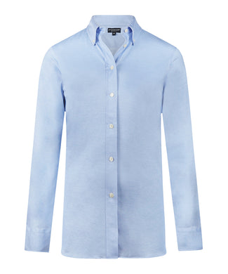 Stretch Piqué Shirt | Light Blue