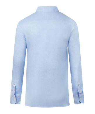 Stretch Piqué Shirt | Light Blue