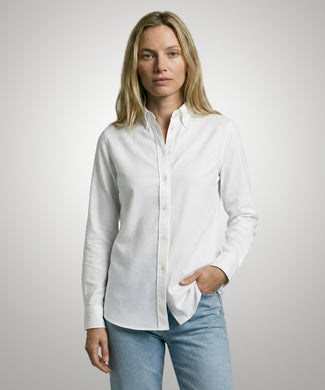 Blouse Stretch Piqué | White