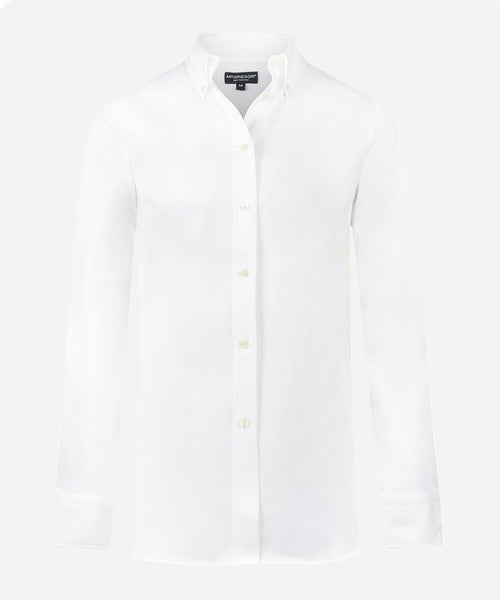 Blouse Stretch Piqué | White