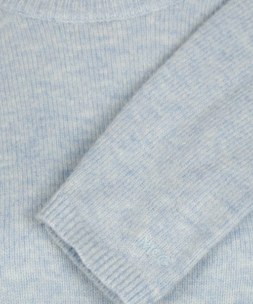 Lamb Wool Crewneck Sweater | Light Blue