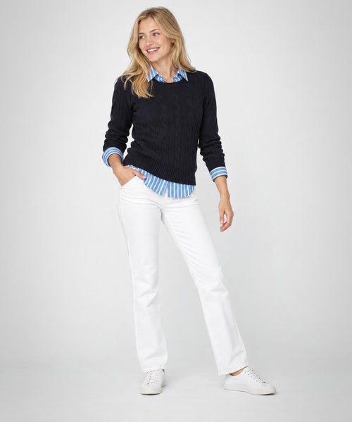 Trui Lamswol Ronde Hals | Navy