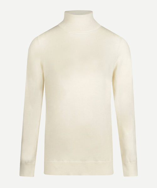 Trui Katoen-Kasjmier Col | Off White