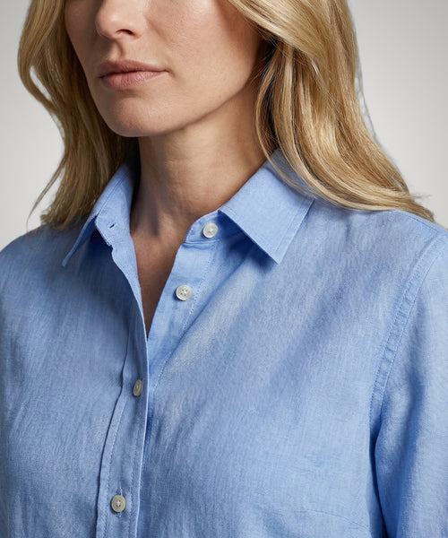 Blouse Stretch Piqué | Light Blue