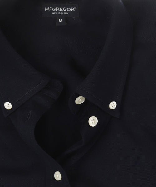 Blouse Stretch Piqué | Navy