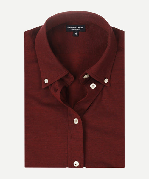 Blouse Stretch Piqué | Burgundy