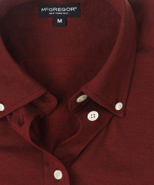 Blouse Stretch Piqué | Burgundy