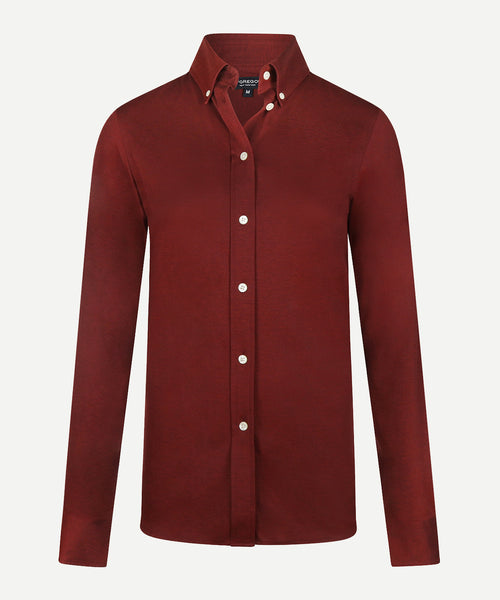 Blouse Stretch Piqué | Burgundy