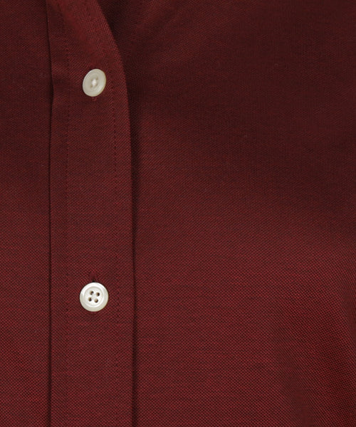 Blouse Stretch Piqué | Burgundy