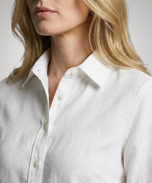 Blouse Stretch Piqué | White