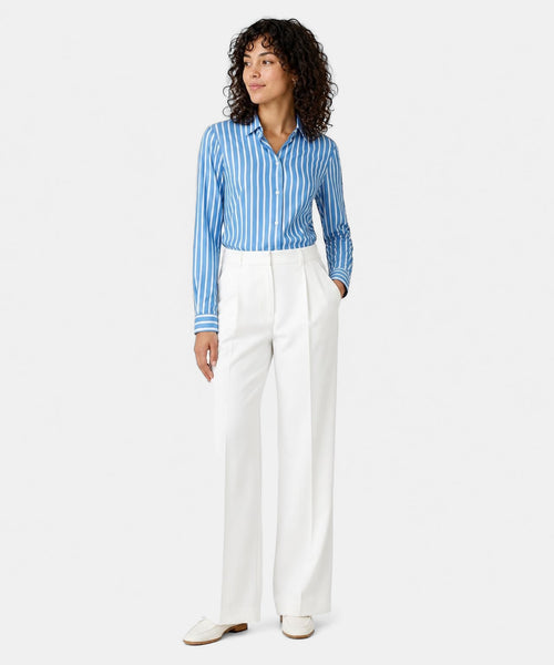Blouse Poplin Streep | Chambray